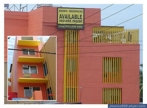 A boarding house in Cebu with advertising of availability