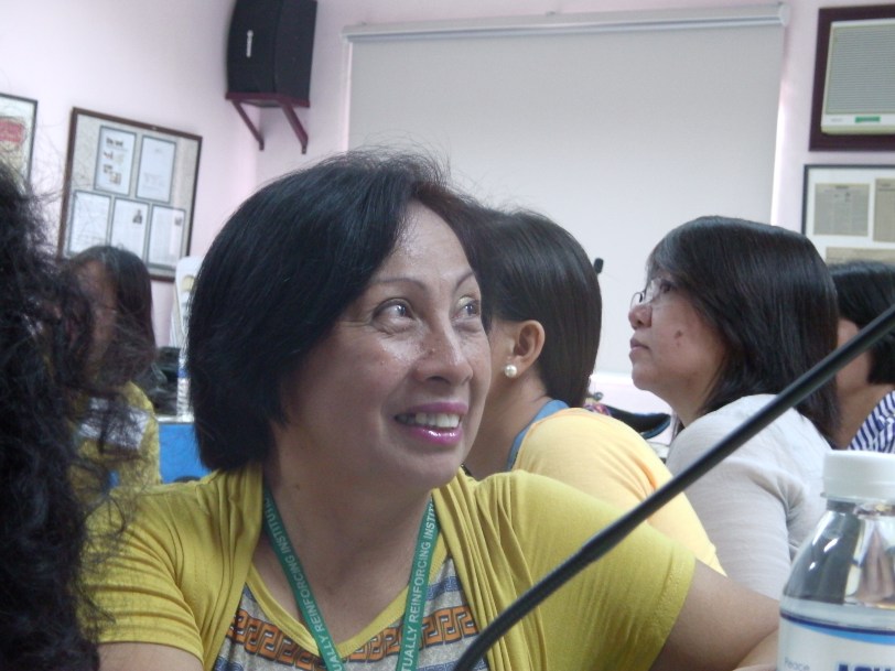 Nanay Letty enjoying Jun Jay's interactive session at CDMI on May 5th. © Gadhi Cruz 2014.  All rights reserved.